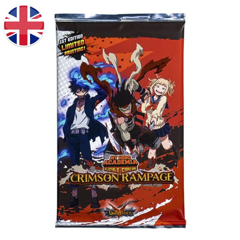Bustina 10 carte - Crimson Rampage - My Hero Accademia Card Game - 1a Edizione - ENG - UniVersus