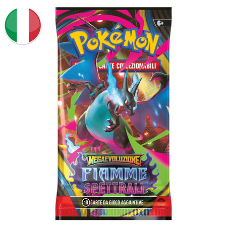 Bustina Megaevoluzione - Fiamme Spettrali - ITA - Artwork Casuale - 10 Carte POKEMON