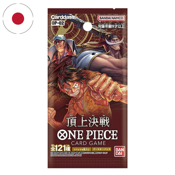 Bustina OP02 Paramount of War - JAP - 6 Carte ONE PIECE Card Game