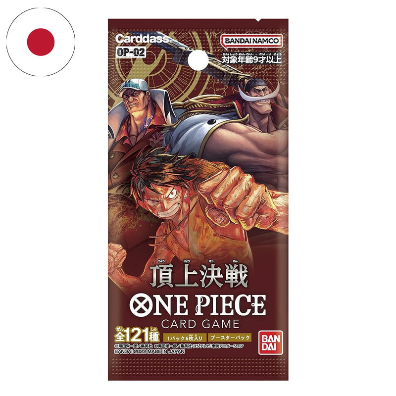 Bustina OP02 Paramount of War - JAP - 6 Carte ONE PIECE Card Game