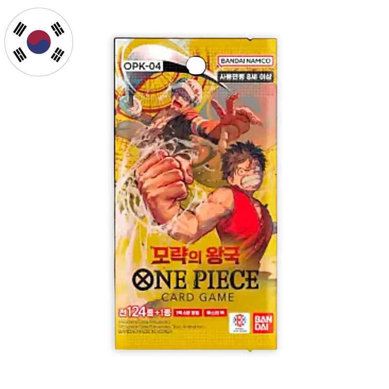 Bustina OP04 - Kingdom of Intrigue - KOR - 6 Carte ONE PIECE Card Game