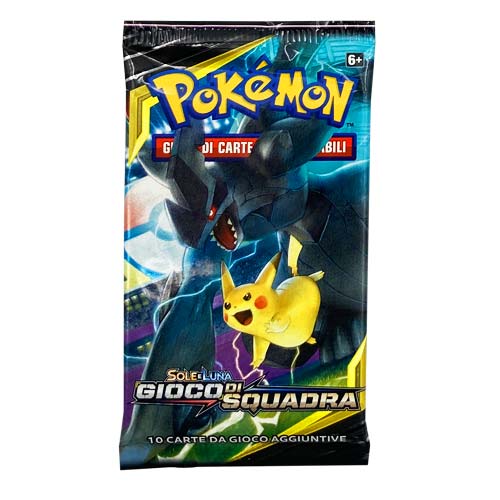 Bustina Sole e Luna - Gioco di Squadra - ITA - Artwork Casuale - 10 Carte POKEMON