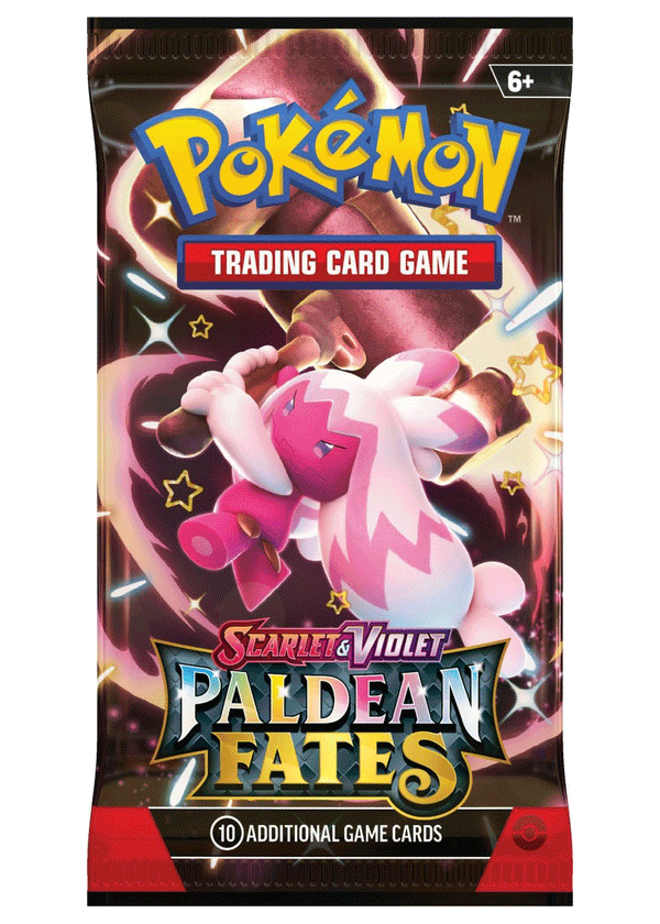 Bustina Scarlet and Violet - Paldean Fates - ENG - Artwork Casuale - 10 Carte POKEMON