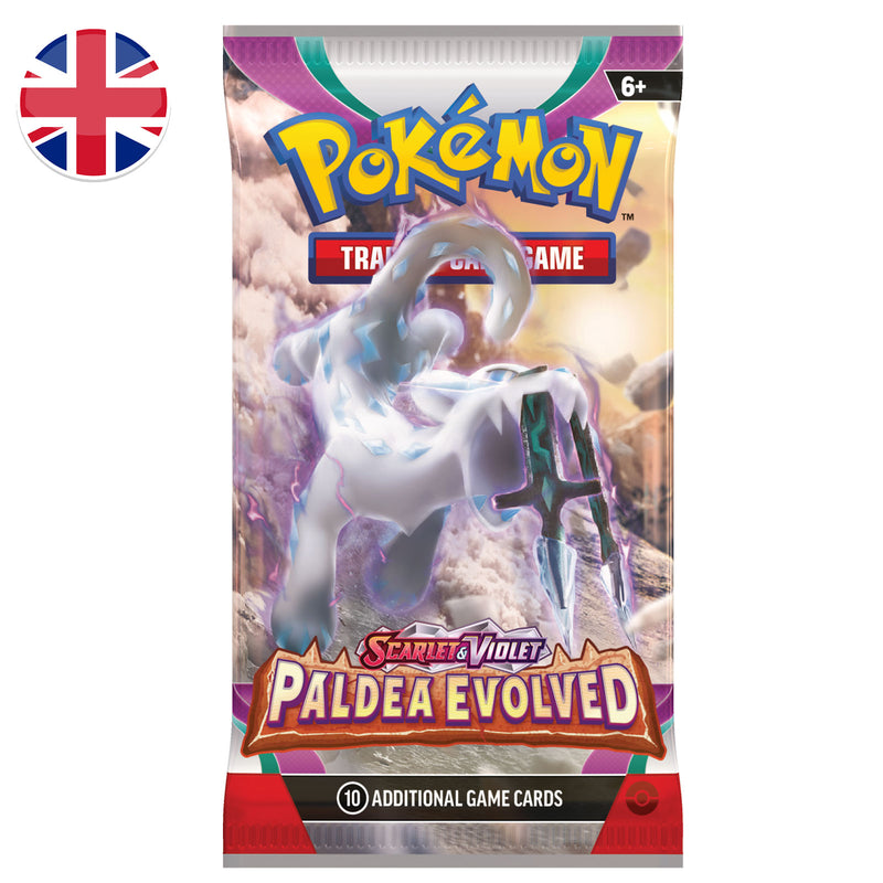 Bustina Scarlet and Violet - Paldea Evolved - ENG - Artwork Casuale - 10 Carte POKEMON