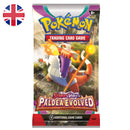Bustina Scarlet and Violet - Paldea Evolved - ENG - Artwork Casuale - 10 Carte POKEMON