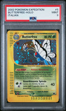 Butterfree 005/165 Holo - ITA - Mint - Gradata PSA 9 - e-Card - Set Base Expedition - Carta Pokemon