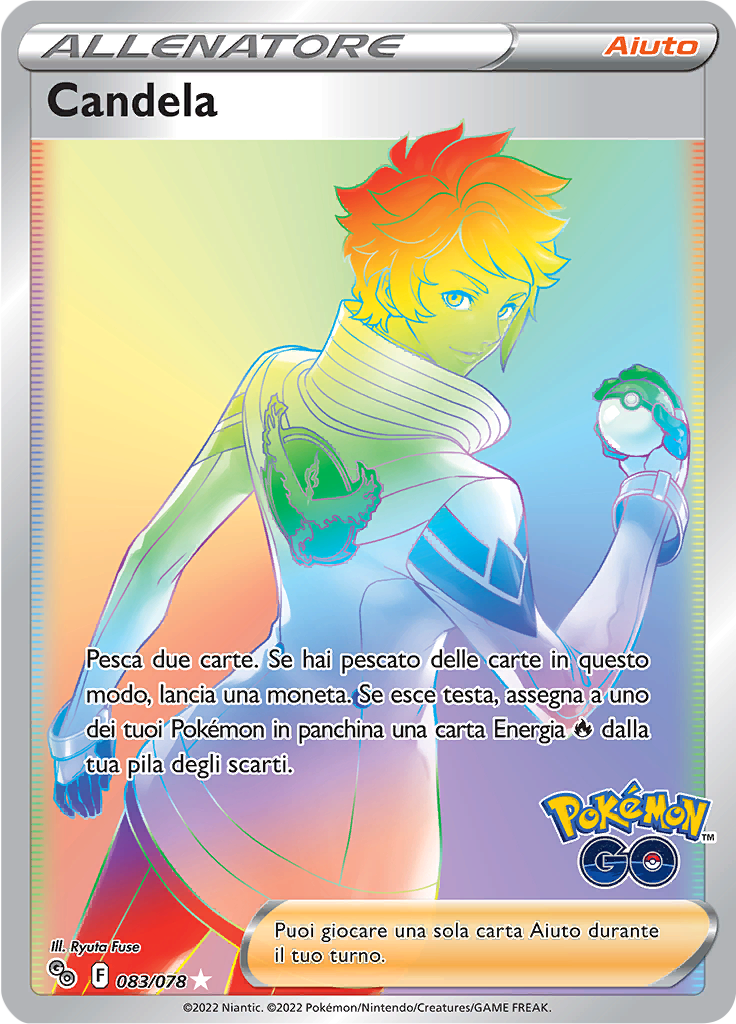 Candela 083/078 Rara Segreta - ITA - Near Mint - Spada e Scudo - Pokemon GO - Carta Pokemon