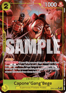 Capone"Gang"Bege OP11-101 V2 - Character Giallo Alternate Art - Near Mint - A Fist of Divine Speed - Carta One Piece Card Game