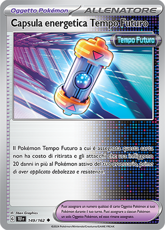 Capsula energetica Tempo Futuro 149/162 - ITA - Near Mint - Scarlatto e Violetto - CronoForze - Carta Pokemon