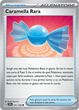 Caramella Rara 191/198 Reverse Holo - ITA - Near Mint - Scarlatto e Violetto - Carta Pokemon