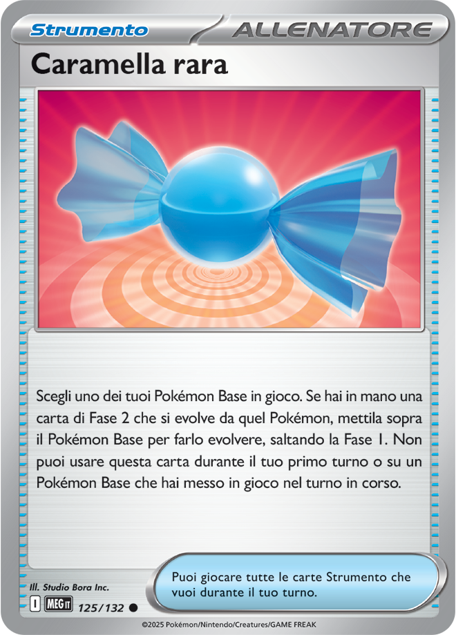 Caramella Rara MEG 125/132 Reverse Holo - ITA - Near Mint - Megaevoluzione - Carta Pokemon
