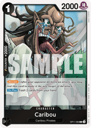 Caribou OP11-083 - Character Nero Rare - Near Mint - A Fist of Divine Speed - Carta One Piece Card Game