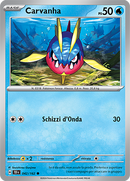 Carvanha 042/162 Reverse Holo - ITA - Near Mint - Scarlatto e Violetto - CronoForze - Carta Pokemon