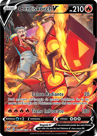 Centiskorch-V TG14/TG30 Trainer Gallery - ITA - Near Mint - Spada e Scudo - Origine Perduta - Carta Pokemon