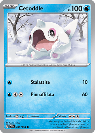 Cetoddle 059/198 Reverse Holo - ITA - Near Mint - Scarlatto e Violetto - Carta Pokemon