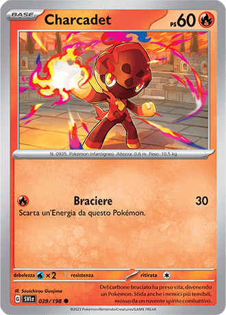 Charcadet 039/198 - ITA - Near Mint - Scarlatto e Violetto - Carta Pokemon
