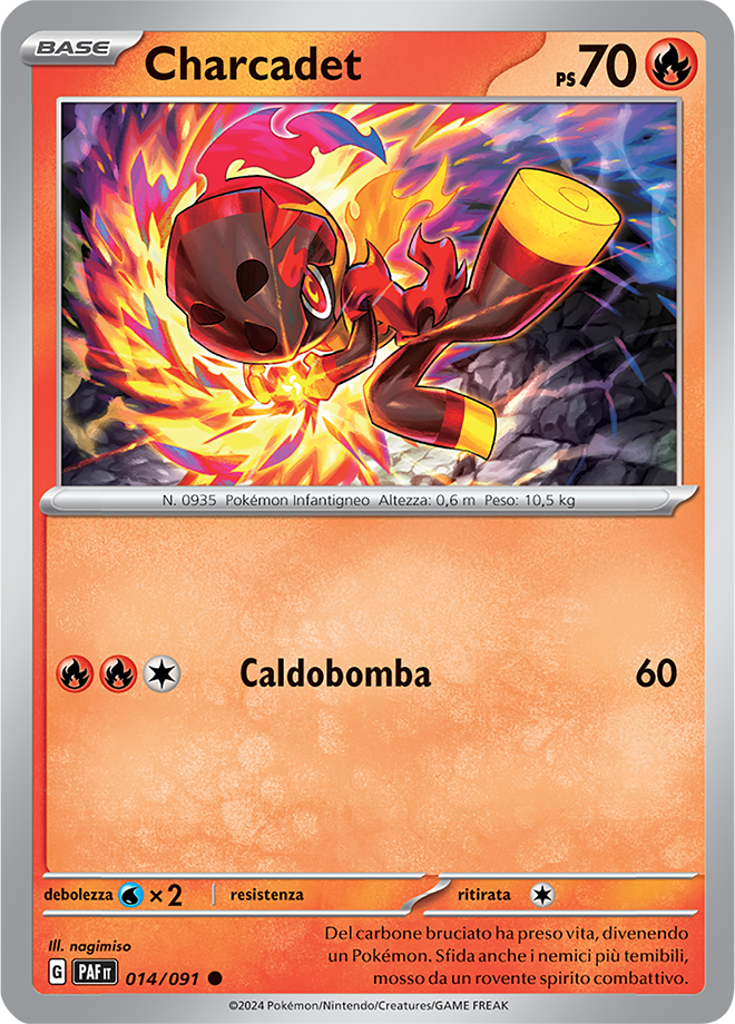 Charchadet 014/091 Reverse Holo - ITA - Near Mint - Scarlatto e Violetto - Destino di Paldea - Carta Pokemon
