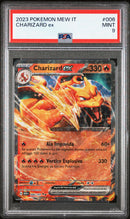 Charizard EX 006/165 - ITA - Mint - Gradata PSA 9 - Scarlatto e Violetto - 151 - Carta Pokemon