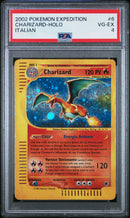 Charizard EX 006/165 Rara Holo - ITA - Very Good/Excellent - Gradata PSA 4 - Expedition - Carta Pokemon