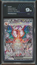 Charizard-ex 223/197 Alternative Art - ITA - Mint - Gradata AiGrading 9.5 - Scarlatto e Violetto - Ossidiana Infuocata - Carta Pokemon