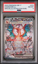 Charizard-ex 223/197 Alternative Art - ITA - Near Mint / Mint - Gradata PSA 8 - Scarlatto e Violetto - Ossidiana Infuocata - Carta Pokemon