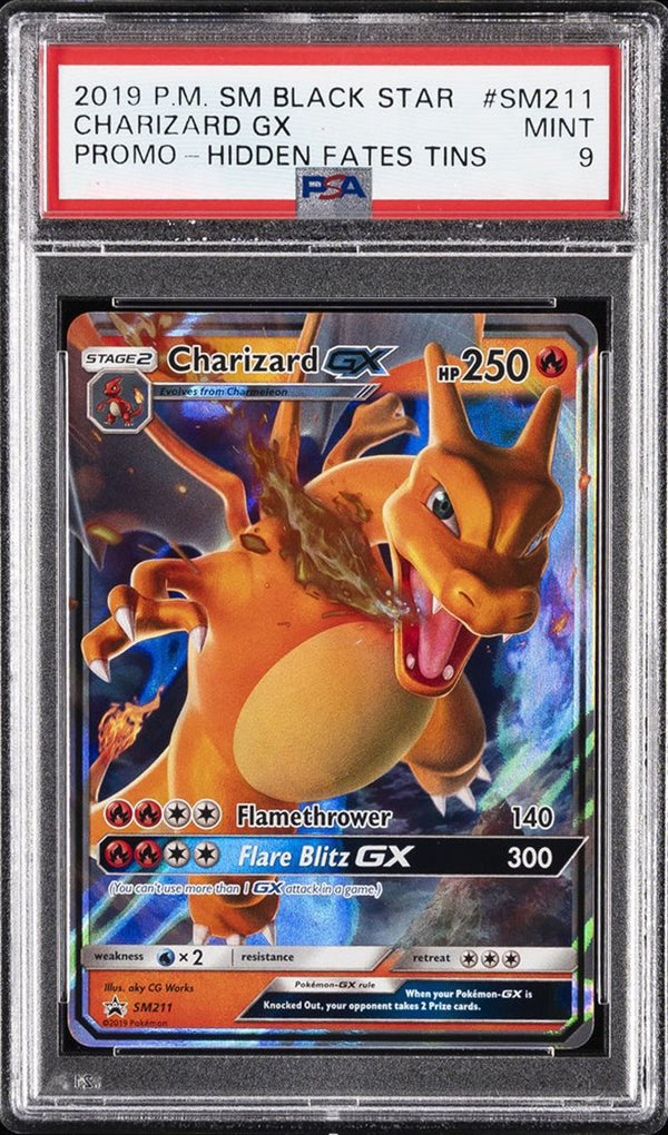 Charizard GX SM211 - ENG - Mint - Gradata PSA 9 - Sun and Moon - Promo - Carta Pokemon