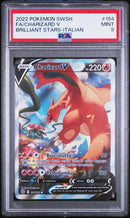 Charizard V BRS 154/172 Ultra Rara Alternative Art - ITA - Mint - Gradata PSA 9 - Spada e Scudo - Astri Lucenti - Carta Pokemon