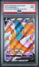 Charizard V SWSH050 - ITA - Mint - Gradata PSA 9 - Promo Spada e Scudo - Carta Pokemon