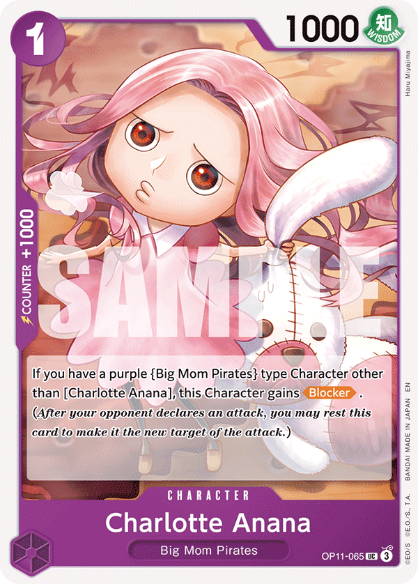 Charlotte Anana OP11-065 - Character Viola Uncommon - Near Mint - A Fist of Divine Speed - Carta One Piece Card Game