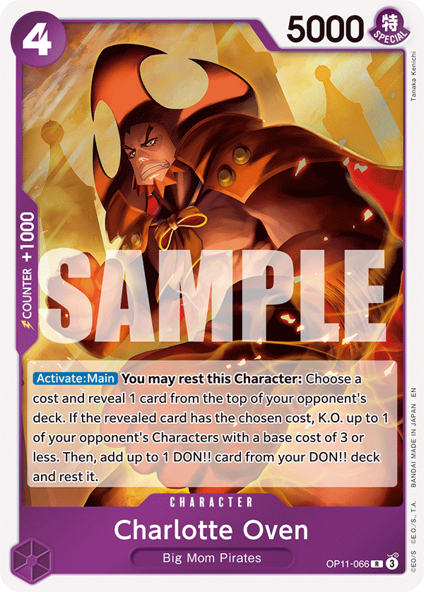 Charlotte Oven OP11-066 - Character Viola Rare - Near Mint - A Fist of Divine Speed - Carta One Piece Card Game