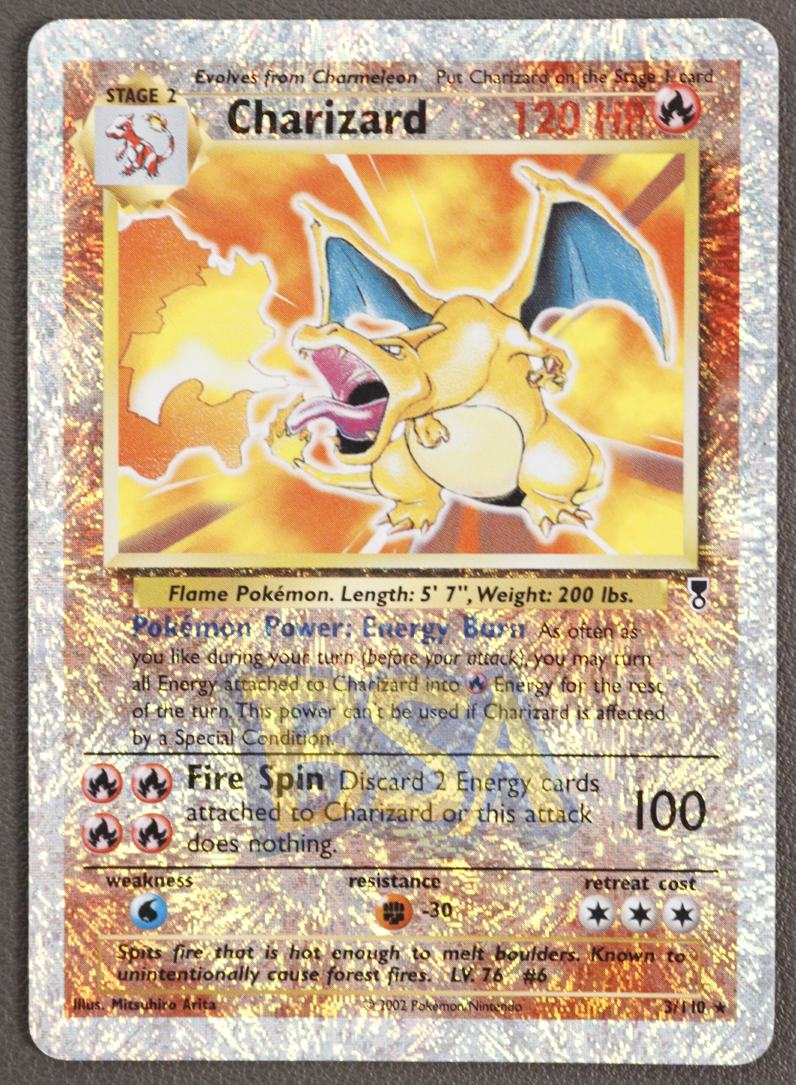 Chrizard LC 003/110 Rara Fireworks Reverse Holo - ENG - Light Played