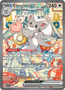 Cinccino ex CRI 119/086 Illustrazione Speciale Alternative Art - ITA - Near Mint - Megaevoluzione - Caos Nascente - Carta Pokemon