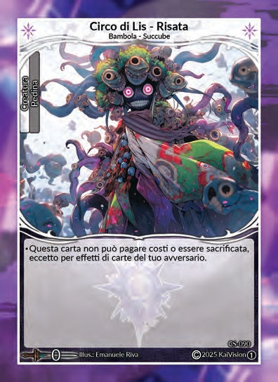 Circo di Lis - Risata CS - 090   - 1a Edizione - ITA - Near Mint - Custodi della Storia - Carta Creatures of Exo