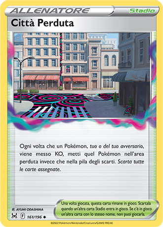 Città Perduta 161/196 - ITA - Near Mint - Spada e Scudo - Origine Perduta - Carta Pokemon