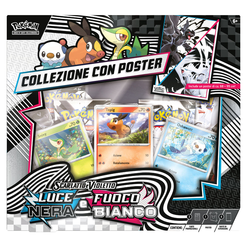 Collezione con Poster Unima - Scarlatto e Violetto - Fuoco Bianco - Scarlatto e Violetto - Luce Nera - ITA