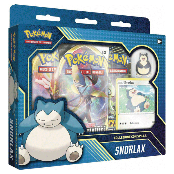 Collezione con Spilla Snorlax - Imperfezioni Estetiche - Spada e Scudo - ITA