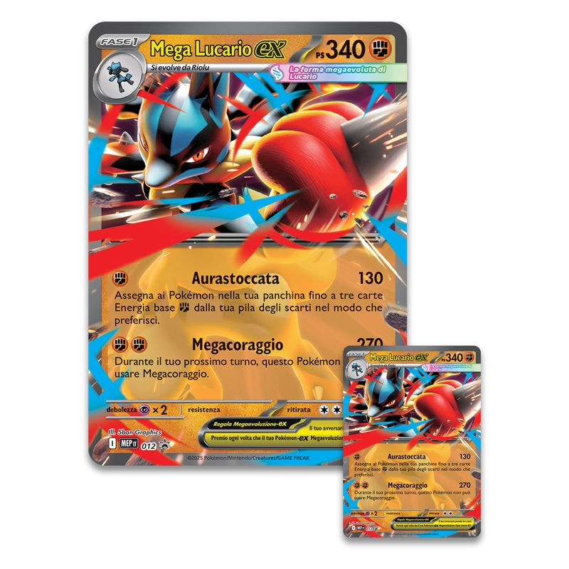 Collezione con Statuina Mega Lucario EX - Megaevoluzione - ITA