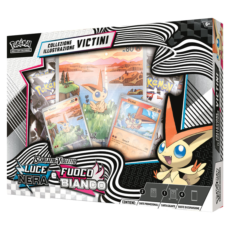 Collezione Illustrazione Victini - Scarlatto e Violetto - Fuoco Bianco - Scarlatto e Violetto - Luce Nera - ITA