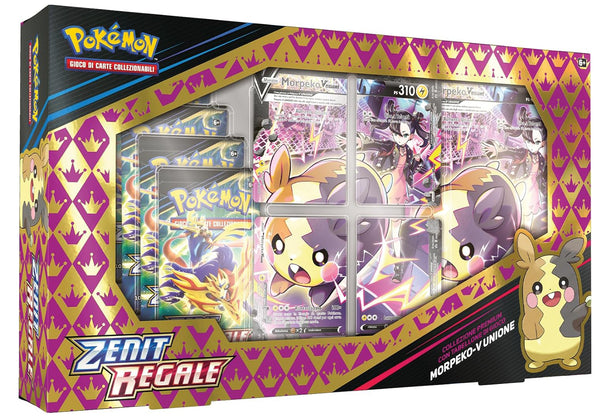 Collezione Premium con tabellone di gioco Morpeko V Unione - Spada e Scudo - Zenit Regale - ITA