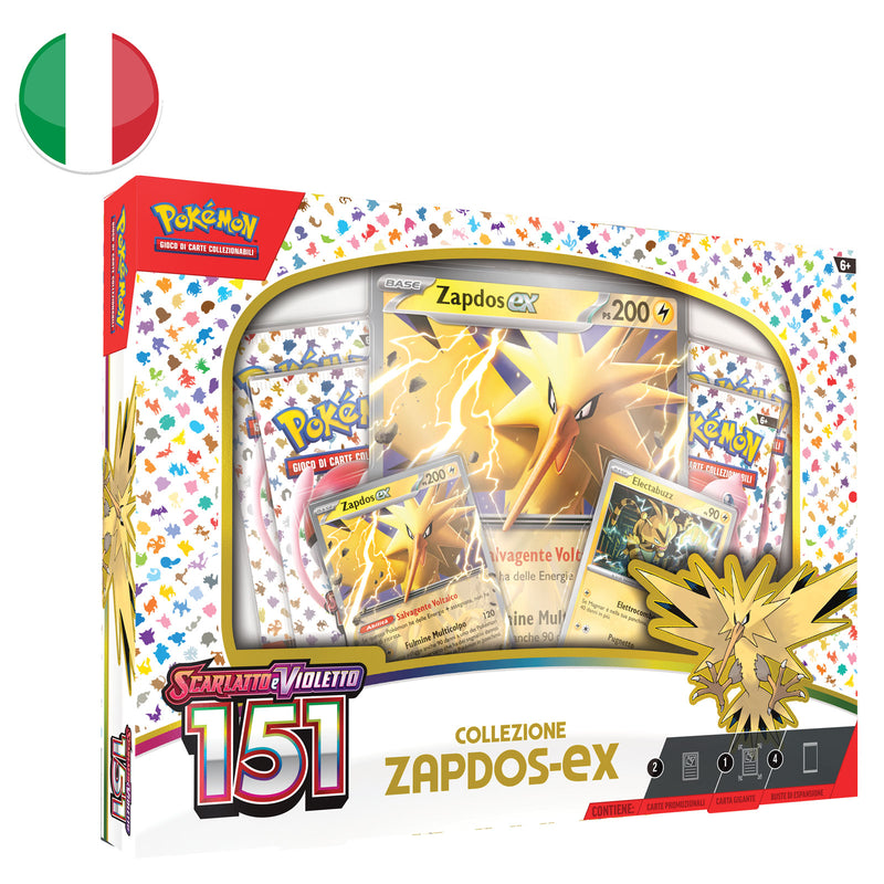 Collezione Zapdos EX - Scarlatto e Violetto - 151 - Imperfezioni Estetiche - ITA