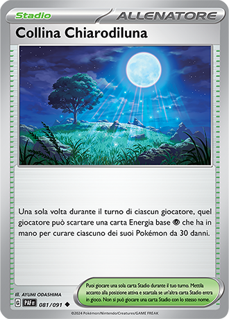 Collina Chiarodiluna 081/091 - ITA - Mint - Scarlatto e Violetto - Destino di Paldea - Carta Pokemon