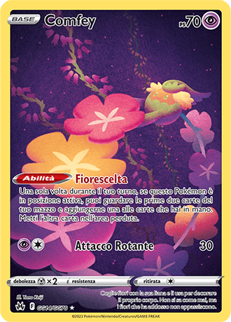 Comfey GG14/GG70 Galleria di Galar - ITA - Near Mint - Spada e Scudo - Zenit Regale - Carta Pokemon