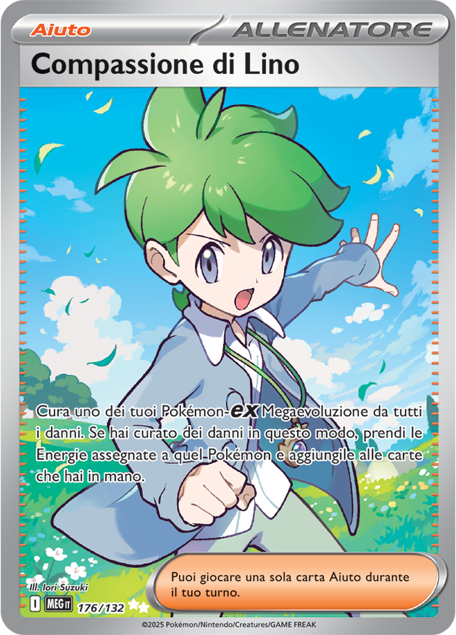 Compassione di Lino MEG 176/132 - ITA - Near Mint - Megaevoluzione - Carta Pokemon