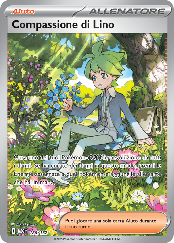 Compassione di Lino MEG 186/132 Alternative Art - ITA - Near Mint - Megaevoluzione - Carta Pokemon