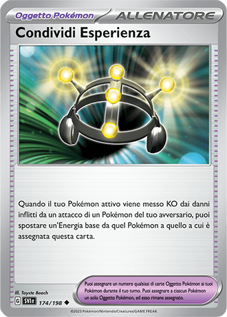 Condividi Esperienza 174/198 Reverse Holo - ITA - Near Mint - Scarlatto e Violetto - Carta Pokemon