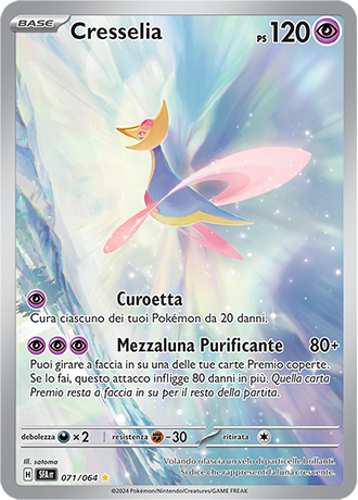 Cresselia 071/064 Rara Illustrazione - ITA - Near Mint - Scarlatto e Violetto - Segreto Fiabesco - Carta Pokemon