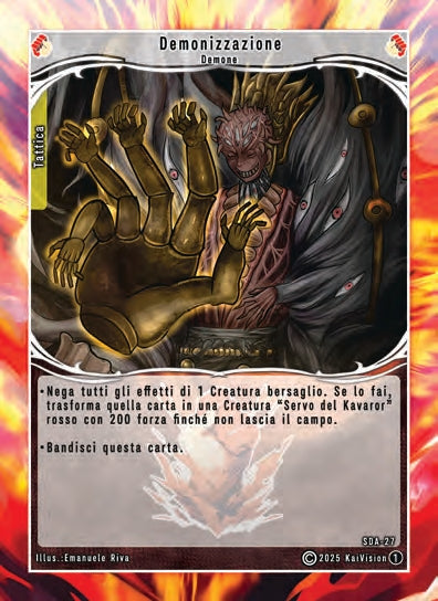 Demonizzazione SDA - 27   - 1a Edizione - ITA - Near Mint - Structure Deck Anniversary - Carta Creatures of Exo