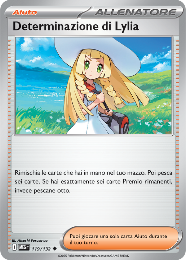 Determinazione di Lylia MEG 119/132 Reverse Holo - ITA - Near Mint - Megaevoluzione - Carta Pokemon