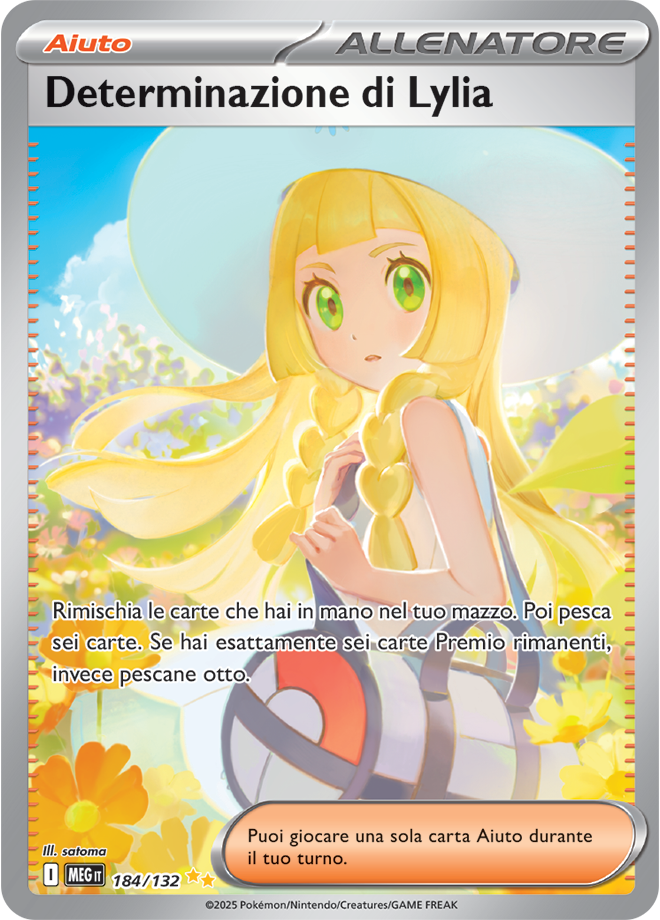 Determinazione di Lylia MEG 184/132 Alternative Art - ITA - Near Mint - Megaevoluzione - Carta Pokemon