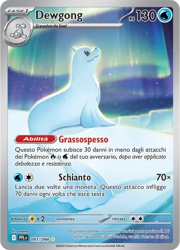 Dewgong PFL 097/094 - ITA - Near Mint - Megaevoluzione - Fiamme Spettrali - Carta Pokemon